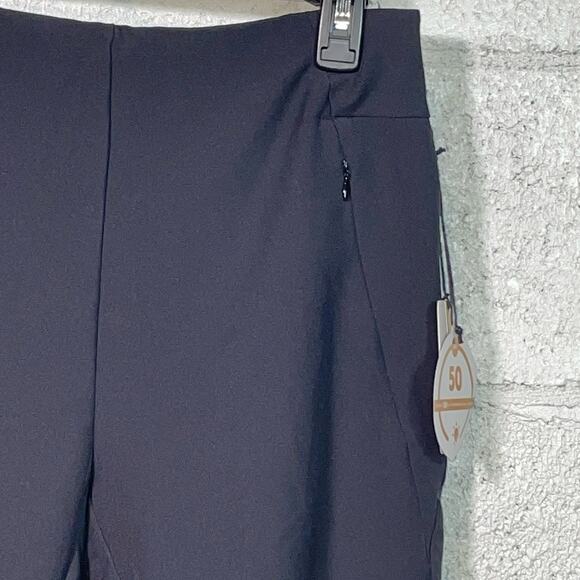 Tail White Label Women's Golf Fitted Clean Front Pieced Shorts black 4 - Picture 2 of 8